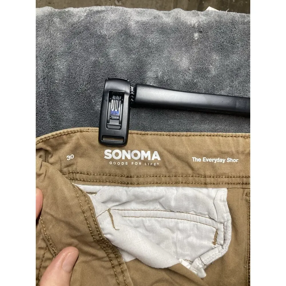 Sonoma Cargo Utility Shorts Mens Sz 30 Khaki Rugged Casual Gorpcore Hike School